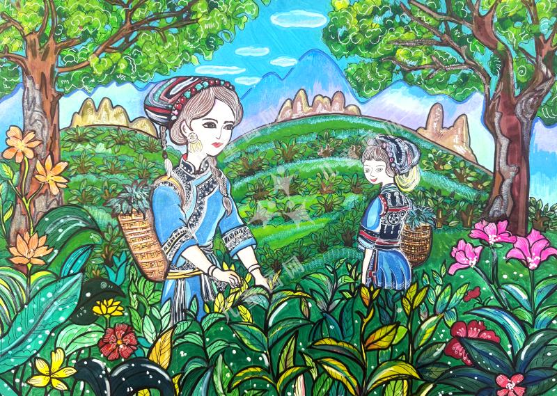 山野采茶  民族风情